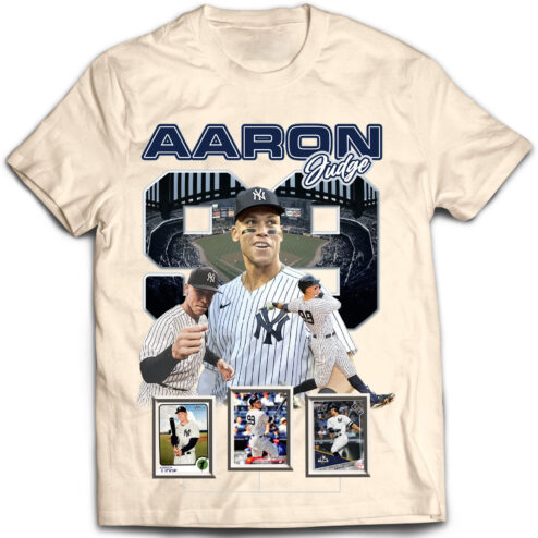 Aaron Judge 62 Home Run Record Vintage Bootleg Graphic T-Shirt