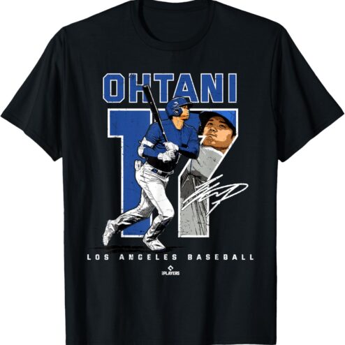 Shohei Ohtani 17 Los Angeles Baseball Vintage Graphic T-Shirt