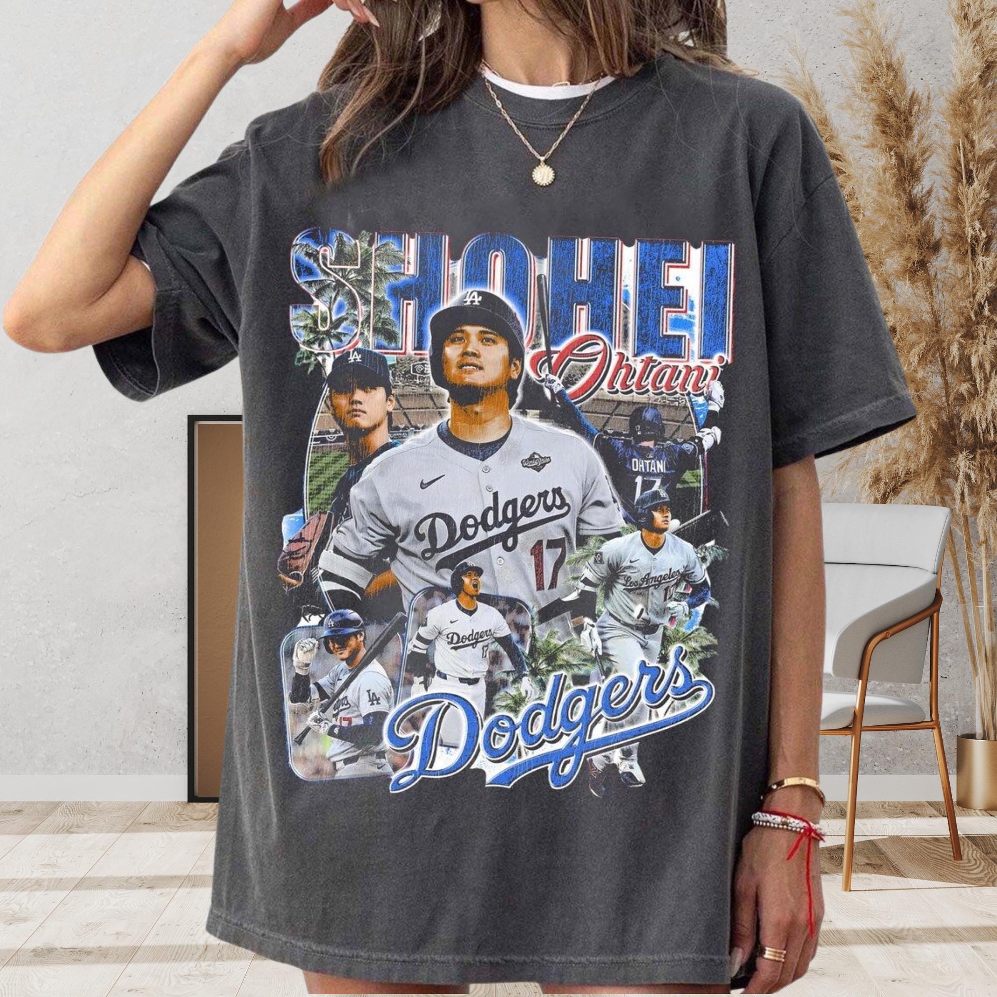 Shohei Ohtani Los Angeles Dodgers Vintage Bootleg Graphic Tee