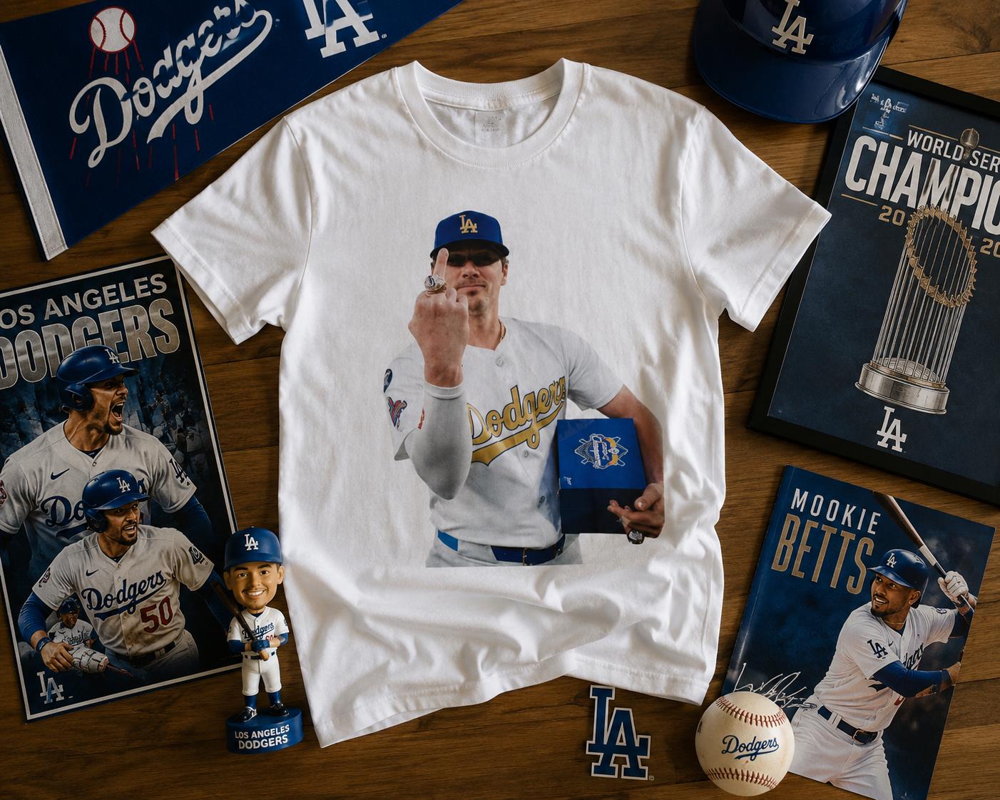 Joe Kelly LA Dodgers Ring T-Shirt | Funny Baseball Meme Graphic Tee
