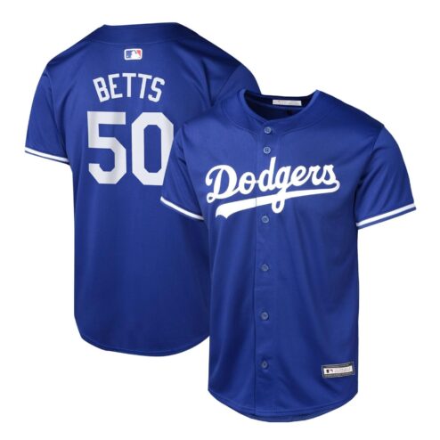 Mookie Betts #50 Los Angeles Dodgers Baseball Jersey | Royal Blue
