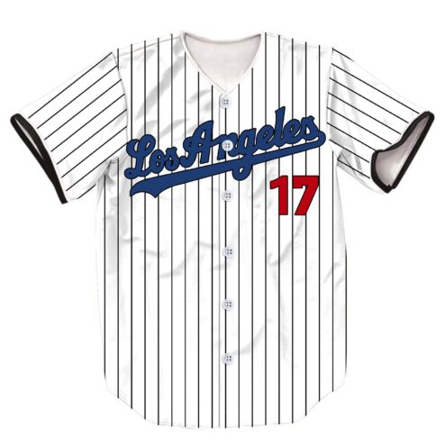 Shohei Ohtani #17 Los Angeles Baseball Jersey | Classic Pinstripe