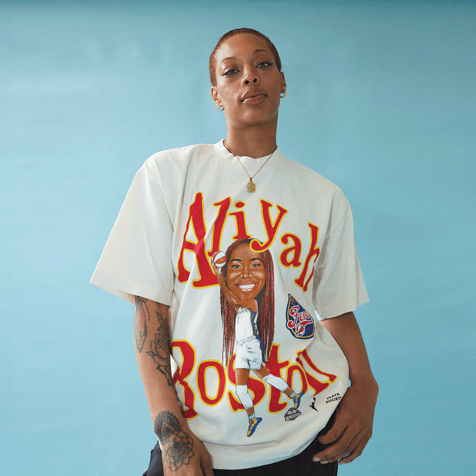 Aliyah Boston Indiana Fever Vintage Caricature Graphic Tee