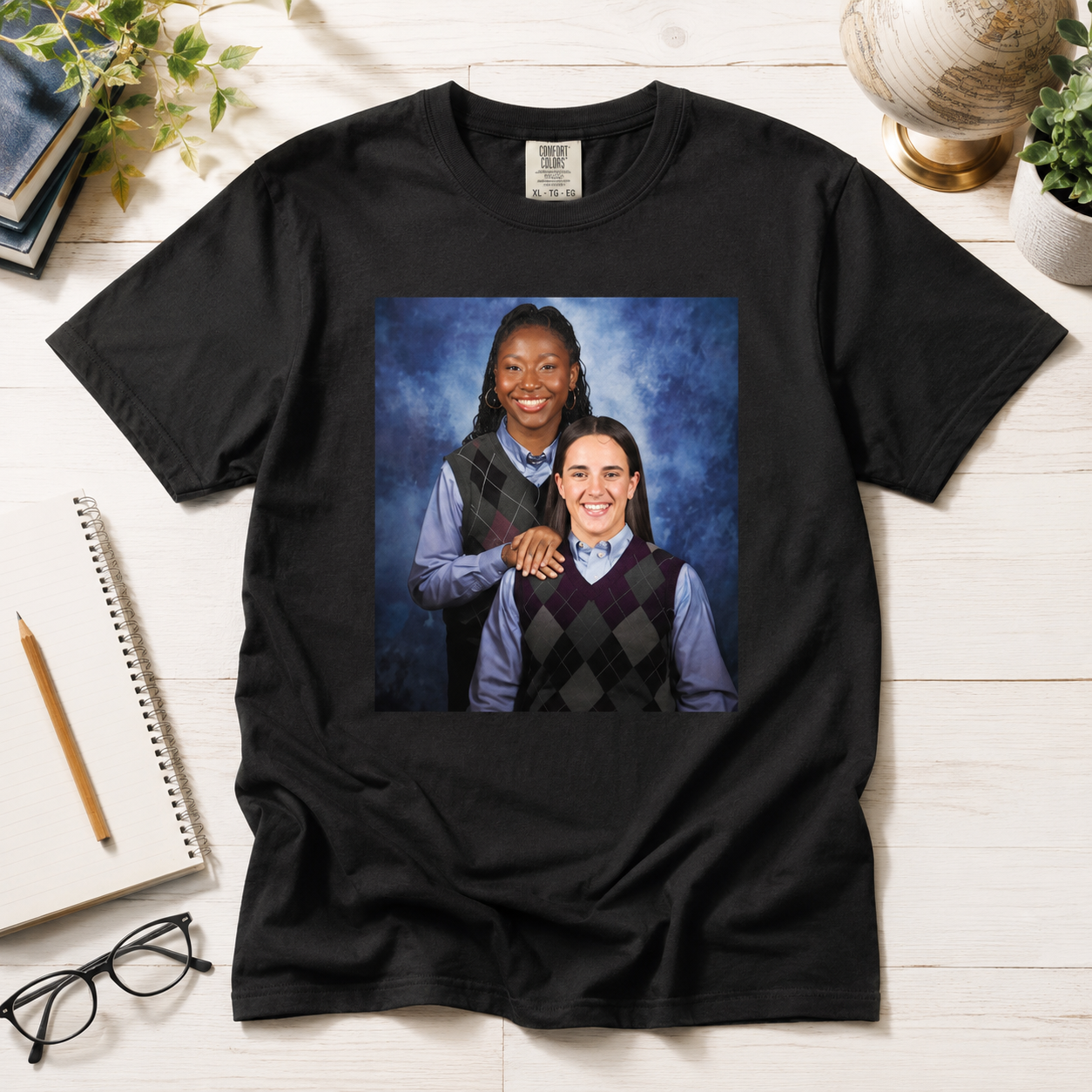 Caitlin Clark & Aliyah Boston Funny Retro Meme T-Shirt | Indiana Fever Tee