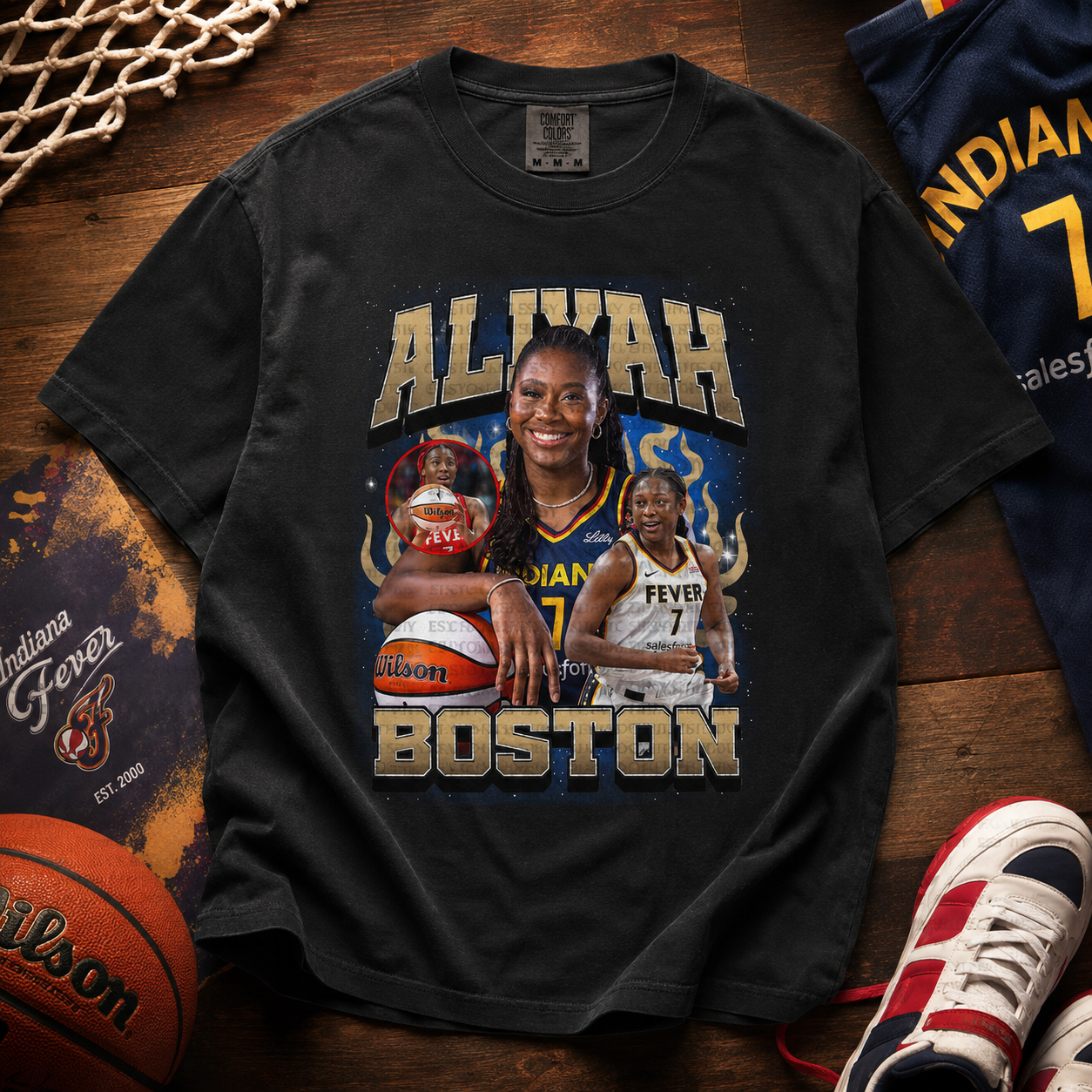 Aliyah Boston Indiana Fever Vintage Bootleg T-Shirt