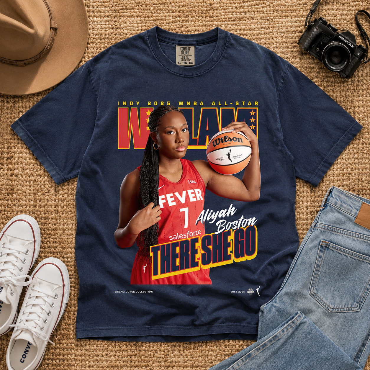 Aliyah Boston Indiana Fever T-Shirt | WNBA All-Star Fan Gear