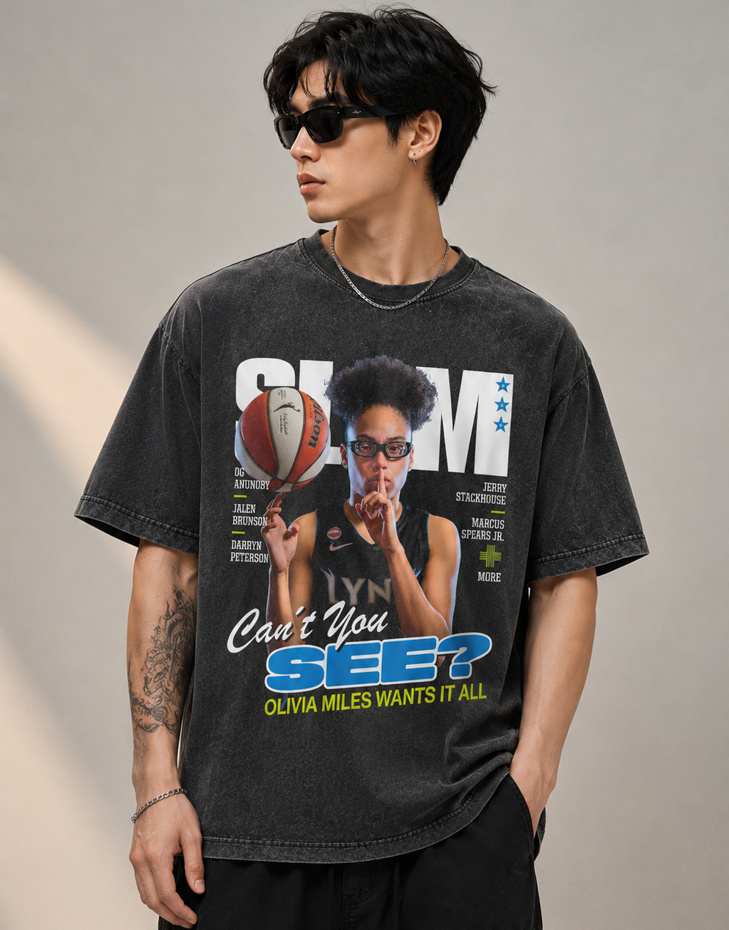 Olivia Miles Vintage SLAM Magazine Cover Graphic T-Shirt
