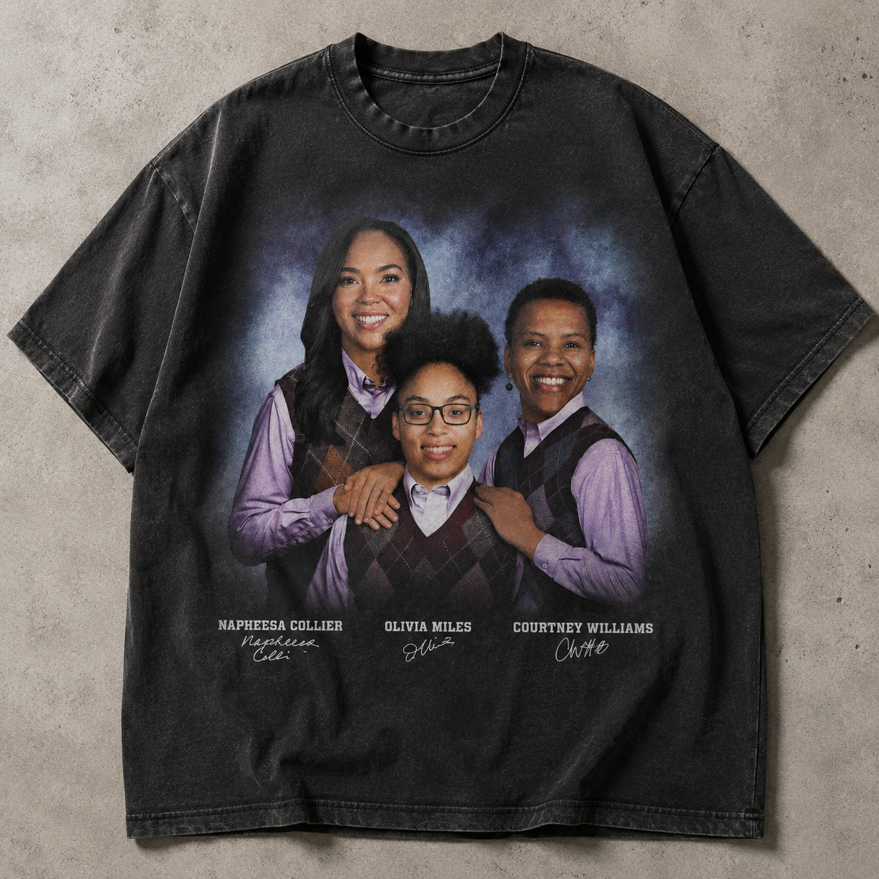 Collier, Miles & Williams Retro Portrait Graphic Tee