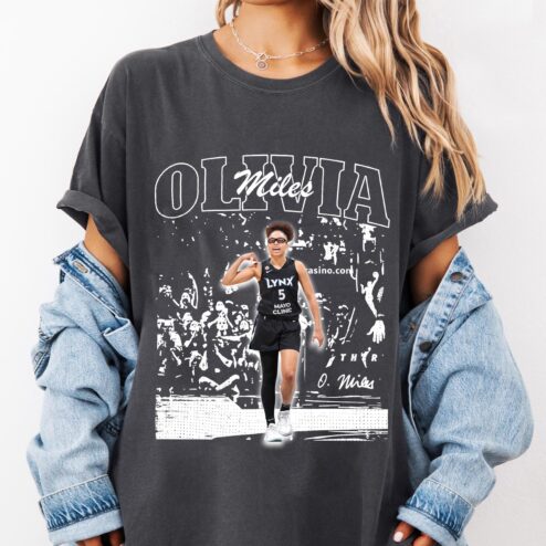 Vintage Olivia Miles Lynx Bootleg Graphic T-Shirt
