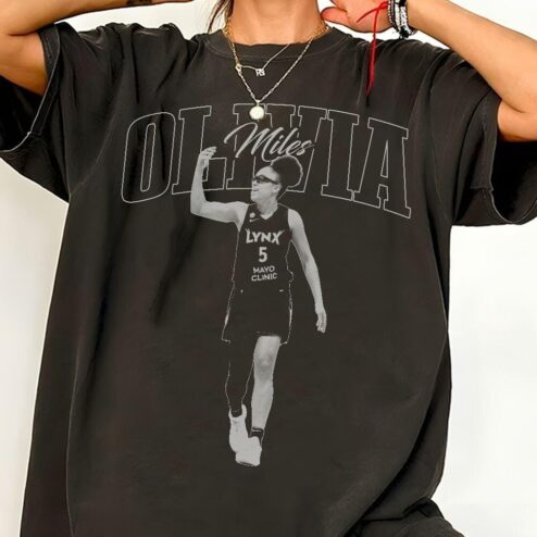 Olivia Miles Minnesota Lynx Vintage Graphic Tee - Retro WNBA Fan Shirt