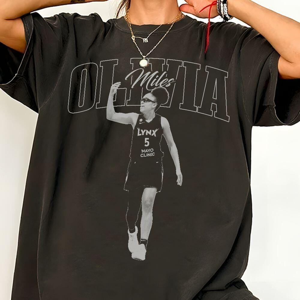 Olivia Miles Minnesota Lynx Vintage Graphic Tee - Retro WNBA Fan Shirt