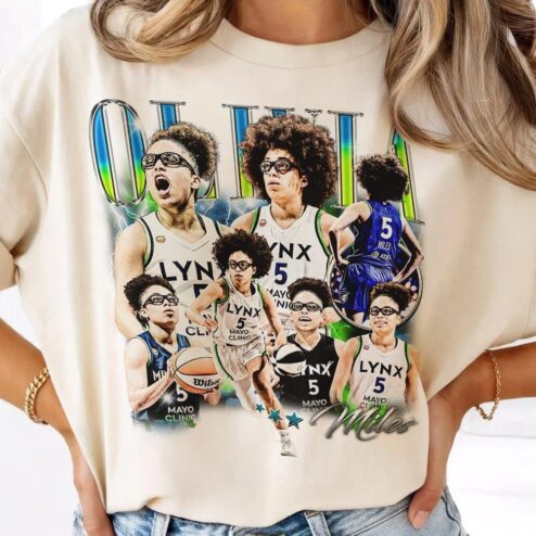 Olivia Miles Retro Bootleg Shirt - 90s Basketball Graphic Tee