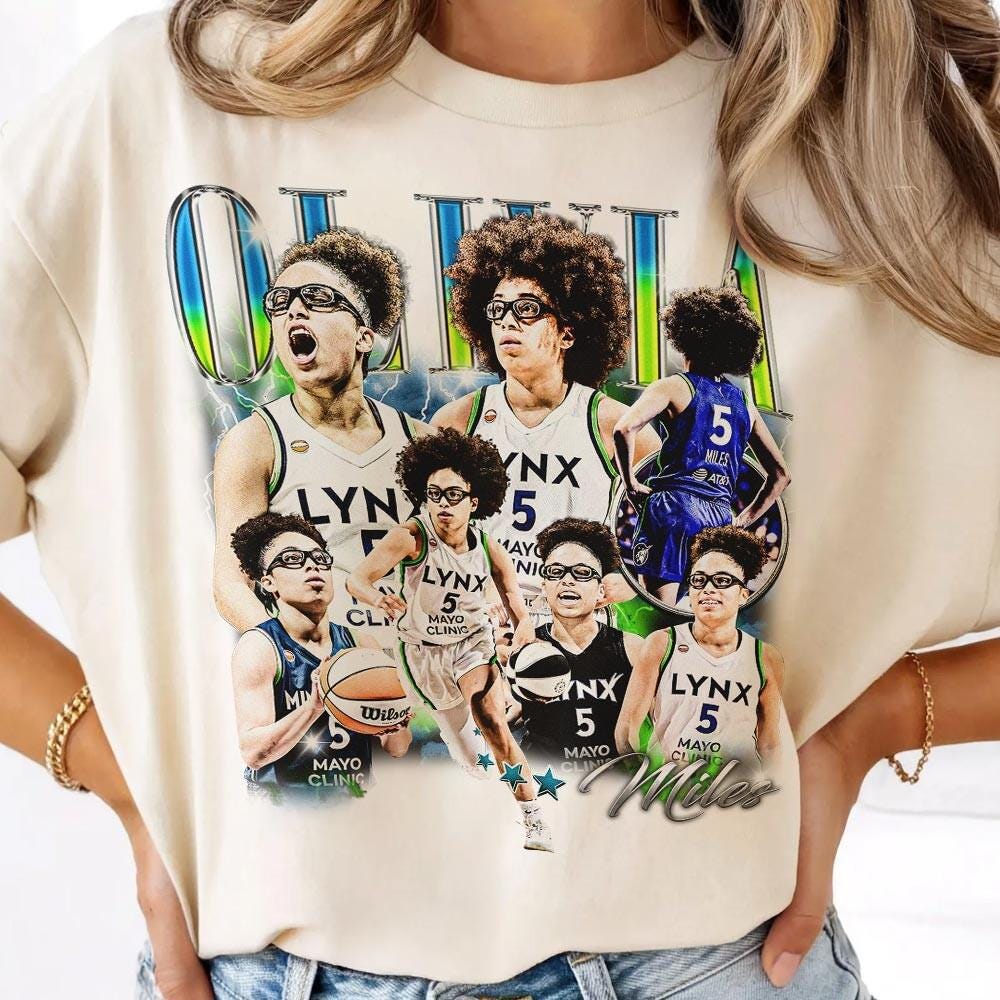 Olivia Miles Retro Bootleg Shirt - 90s Basketball Graphic Tee