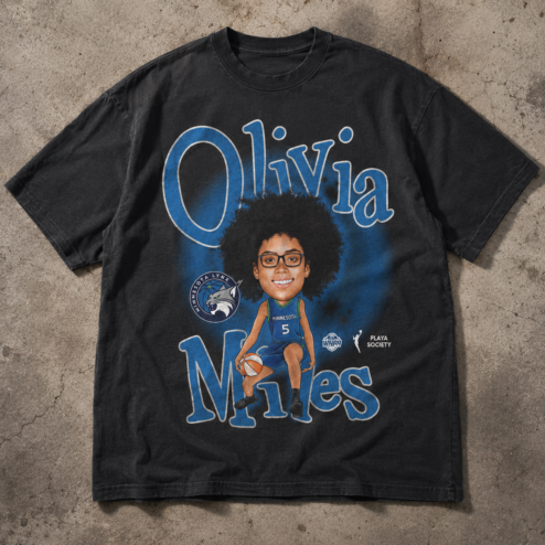 Olivia Miles Minnesota Lynx Vintage Bootleg T-Shirt | WNBA Tee