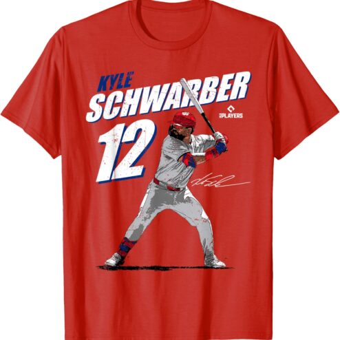 Kyle Schwarber 12 Signature T-Shirt | Philadelphia Baseball Tee