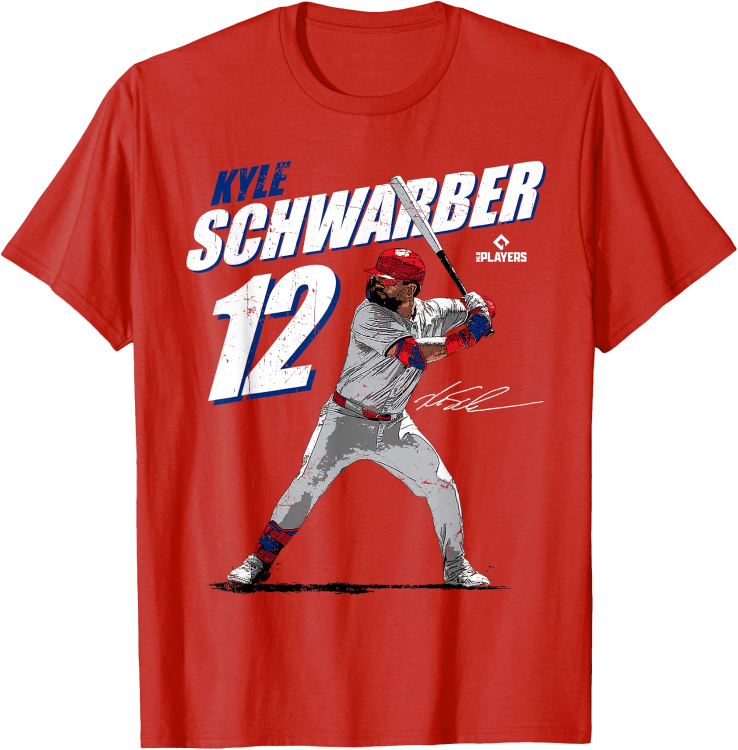 Kyle Schwarber 12 Signature T-Shirt | Philadelphia Baseball Tee