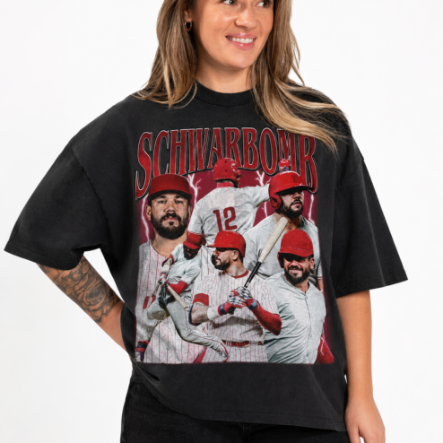 Kyle Schwarber Schwarbomb 12 Vintage Bootleg Graphic Tee