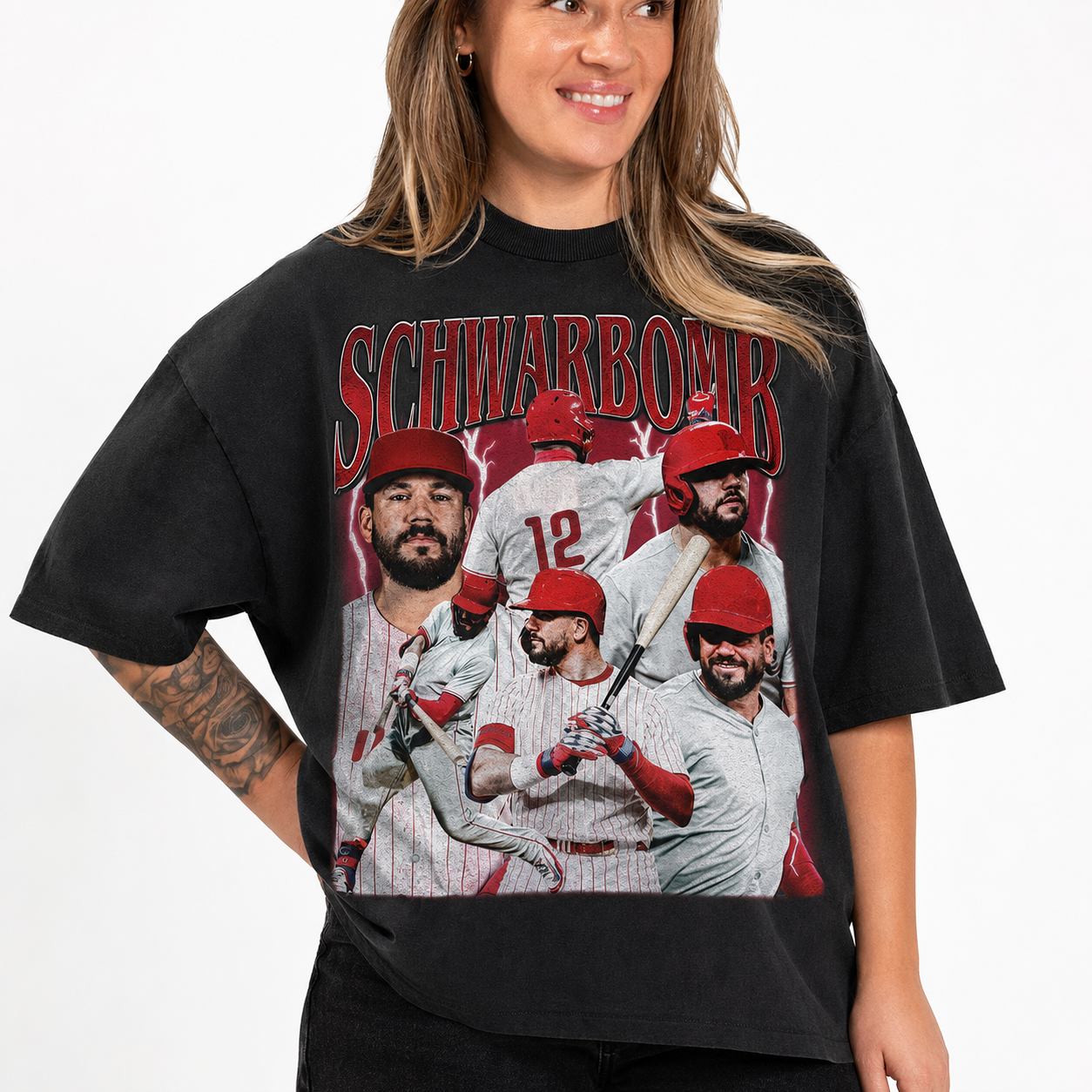Kyle Schwarber Schwarbomb 12 Vintage Bootleg Graphic Tee