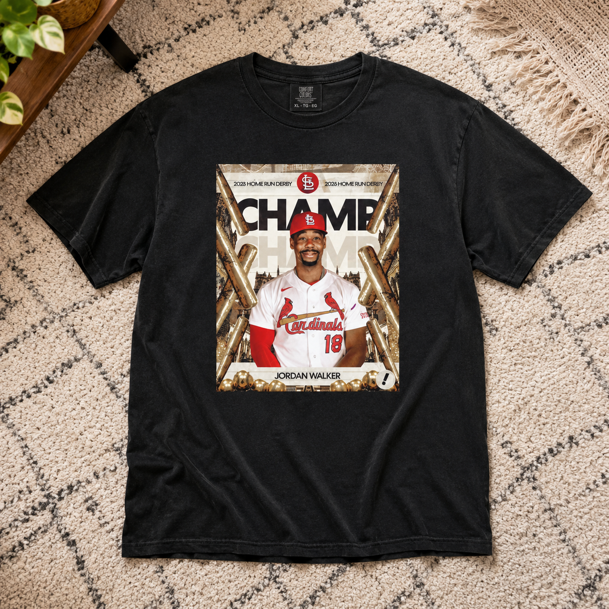 Jordan Walker 2028 Home Run Derby Champ Vintage Bootleg Baseball T-Shirt