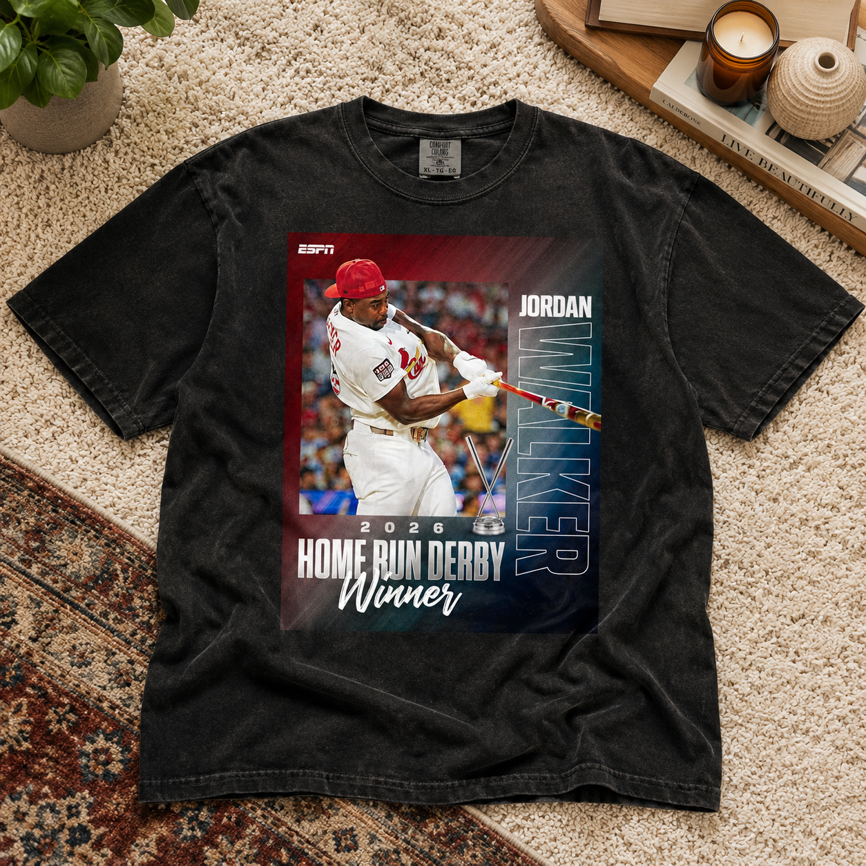 Jordan Walker 2026 Home Run Derby Winner Vintage Tee