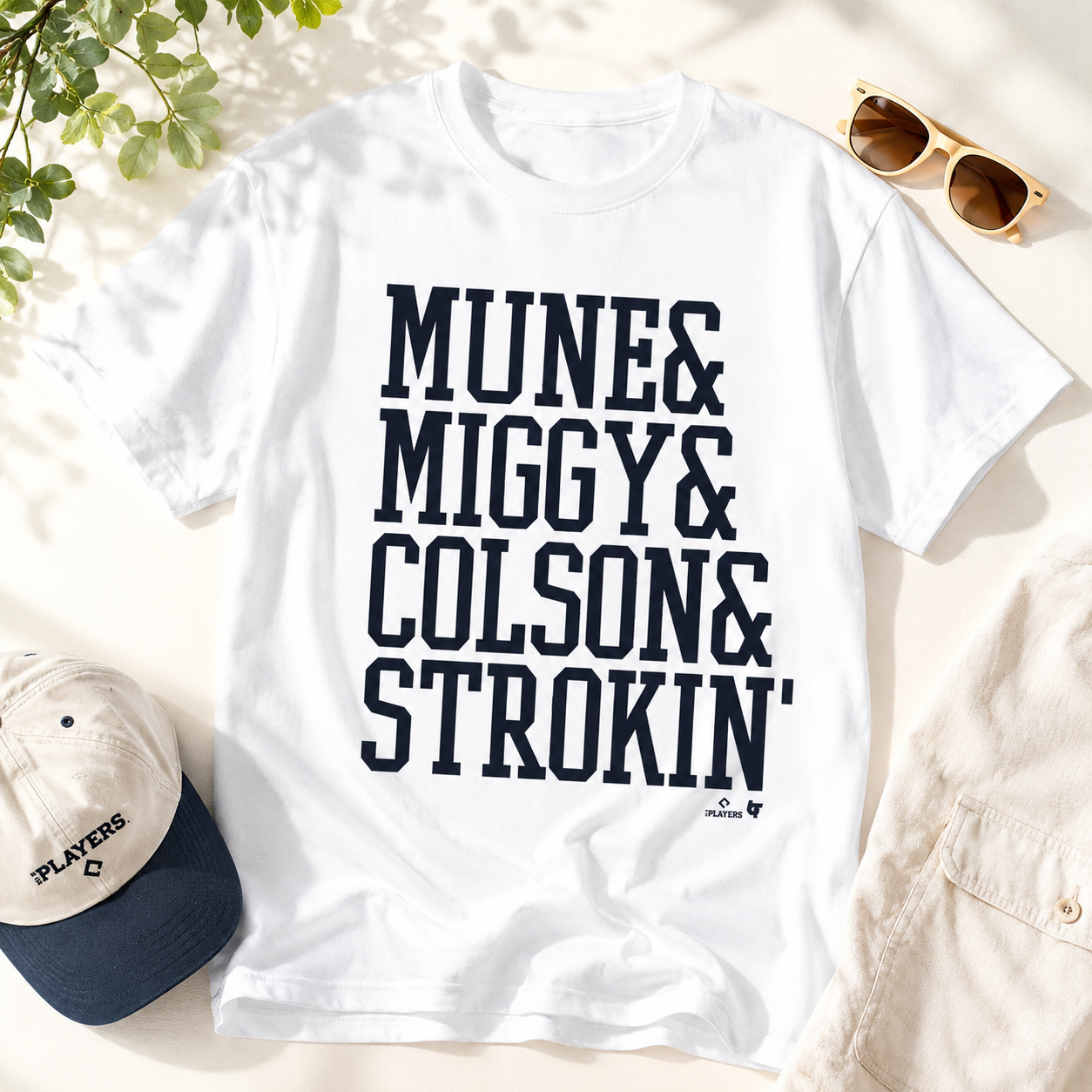 Mune & Miggy & Colson & Strokin' T-Shirt | Classic Baseball Fan Graphic Tee