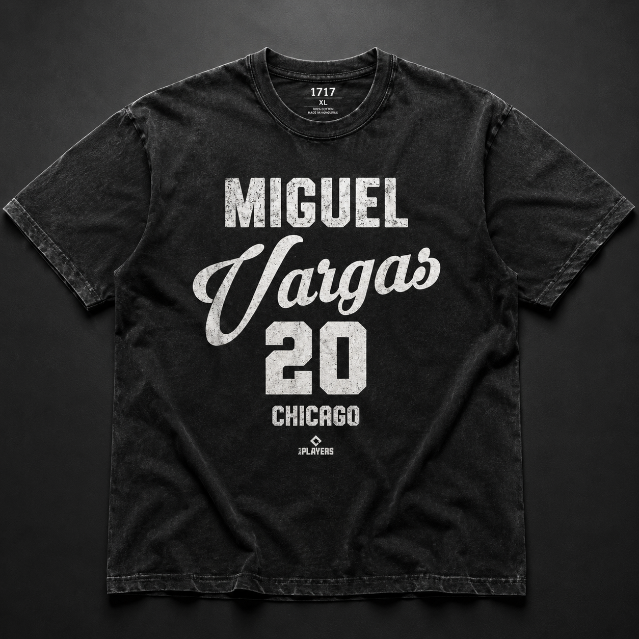 Miguel Vargas 20 Chicago Shirt - Vintage Distressed Baseball Graphic Tee