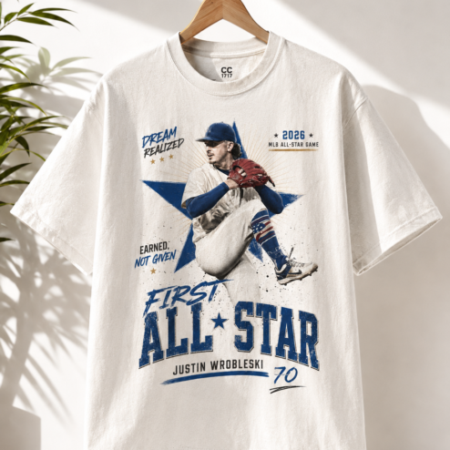 Justin Wrobleski 2026 All-Star Game T-Shirt | 'The Shark' Graphic Tee