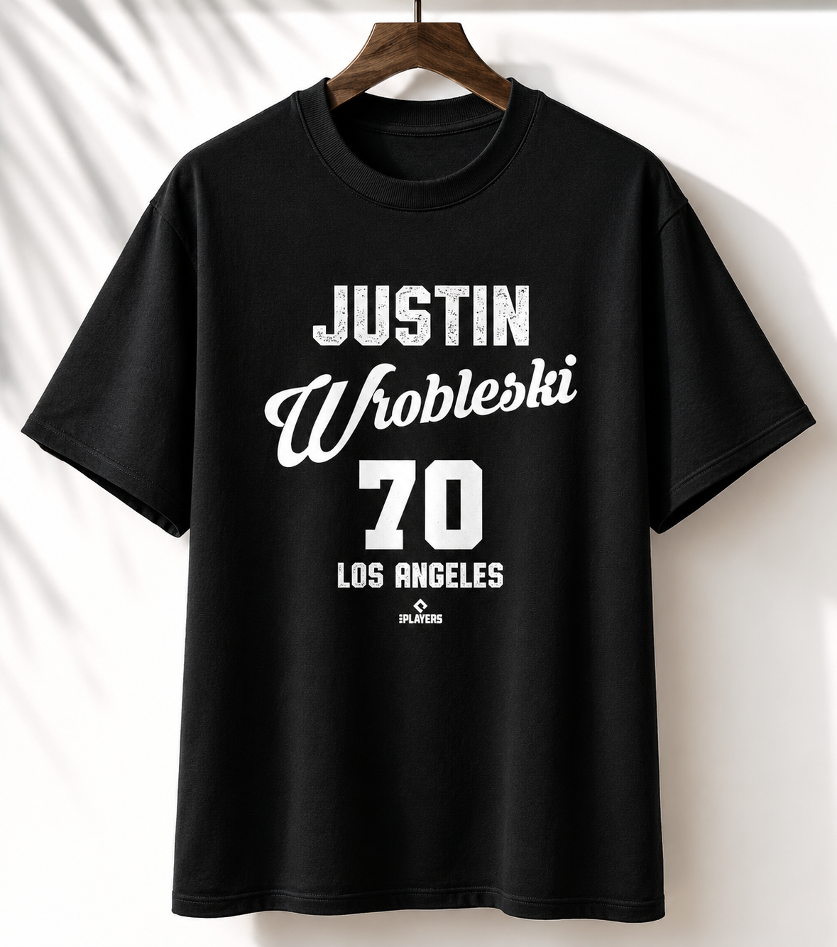 Justin Wrobleski 70 Los Angeles Shirt | Vintage Baseball Tee