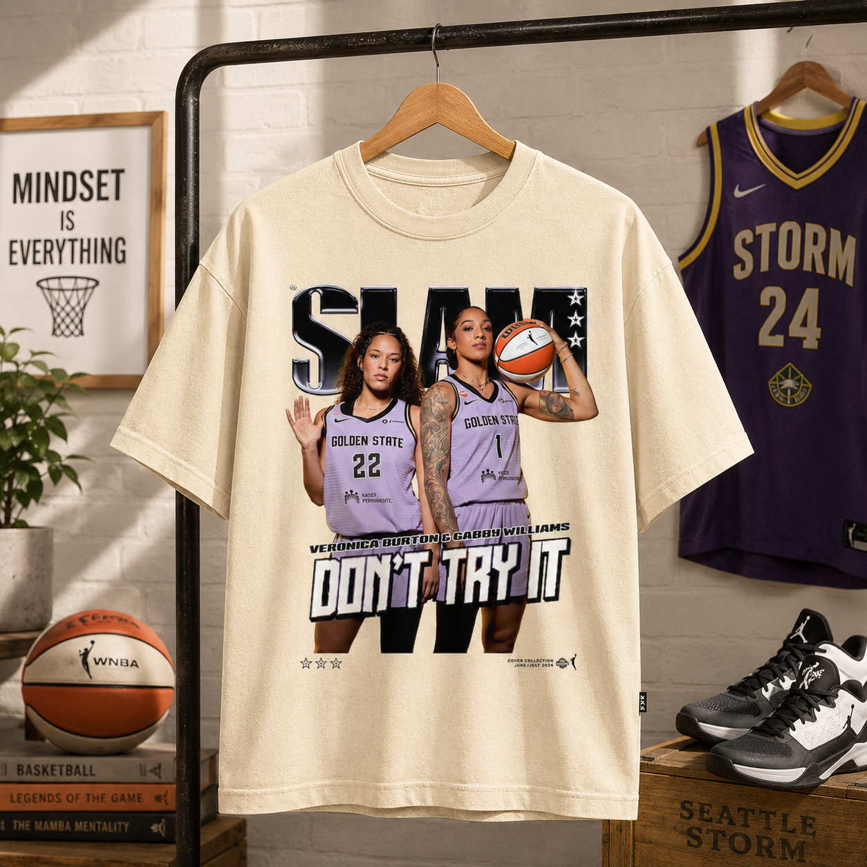 Gabby Williams & Veronica Burton Golden State SLAM Graphic Tee