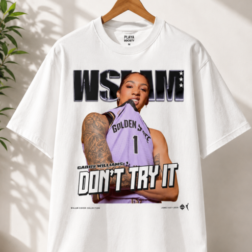 Gabby Williams Golden State Shirt | WSLAM Cover Graphic Tee