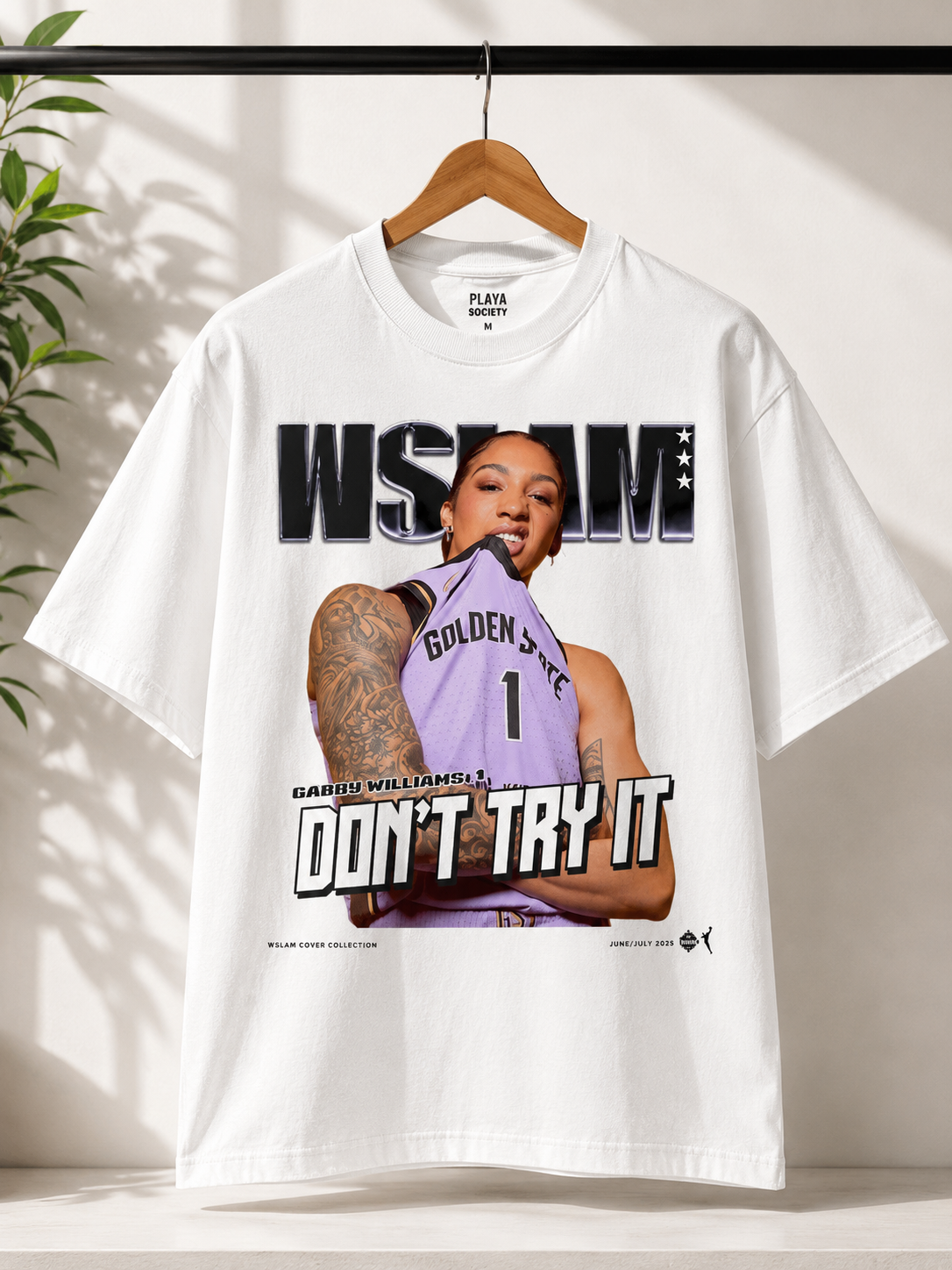 Gabby Williams Golden State Shirt | WSLAM Cover Graphic Tee