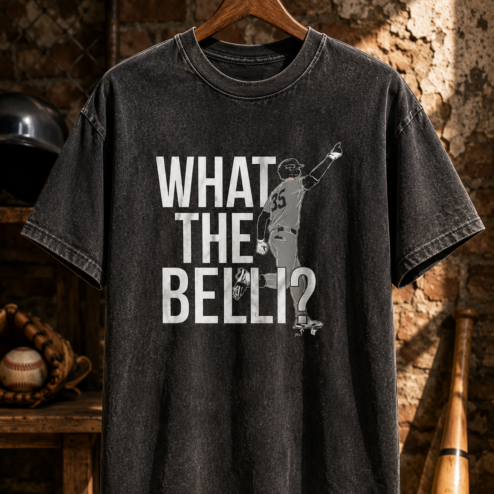 Cody Bellinger "What The Belli? 35" Vintage Baseball T-Shirt