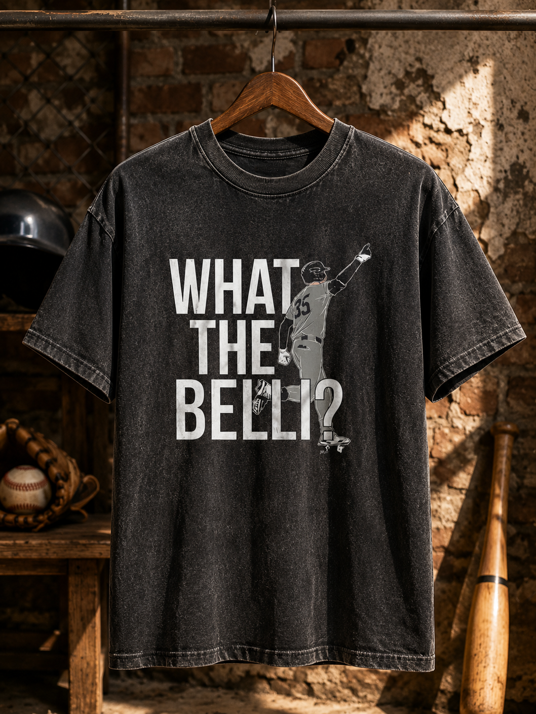 Cody Bellinger "What The Belli? 35" Vintage Baseball T-Shirt