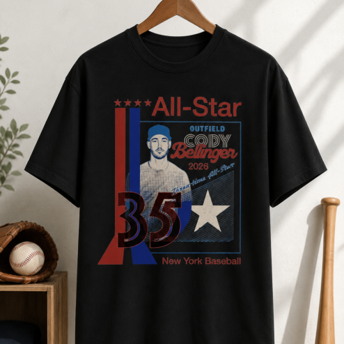 Vintage Cody Bellinger 2026 New York Baseball Graphic T-Shirt