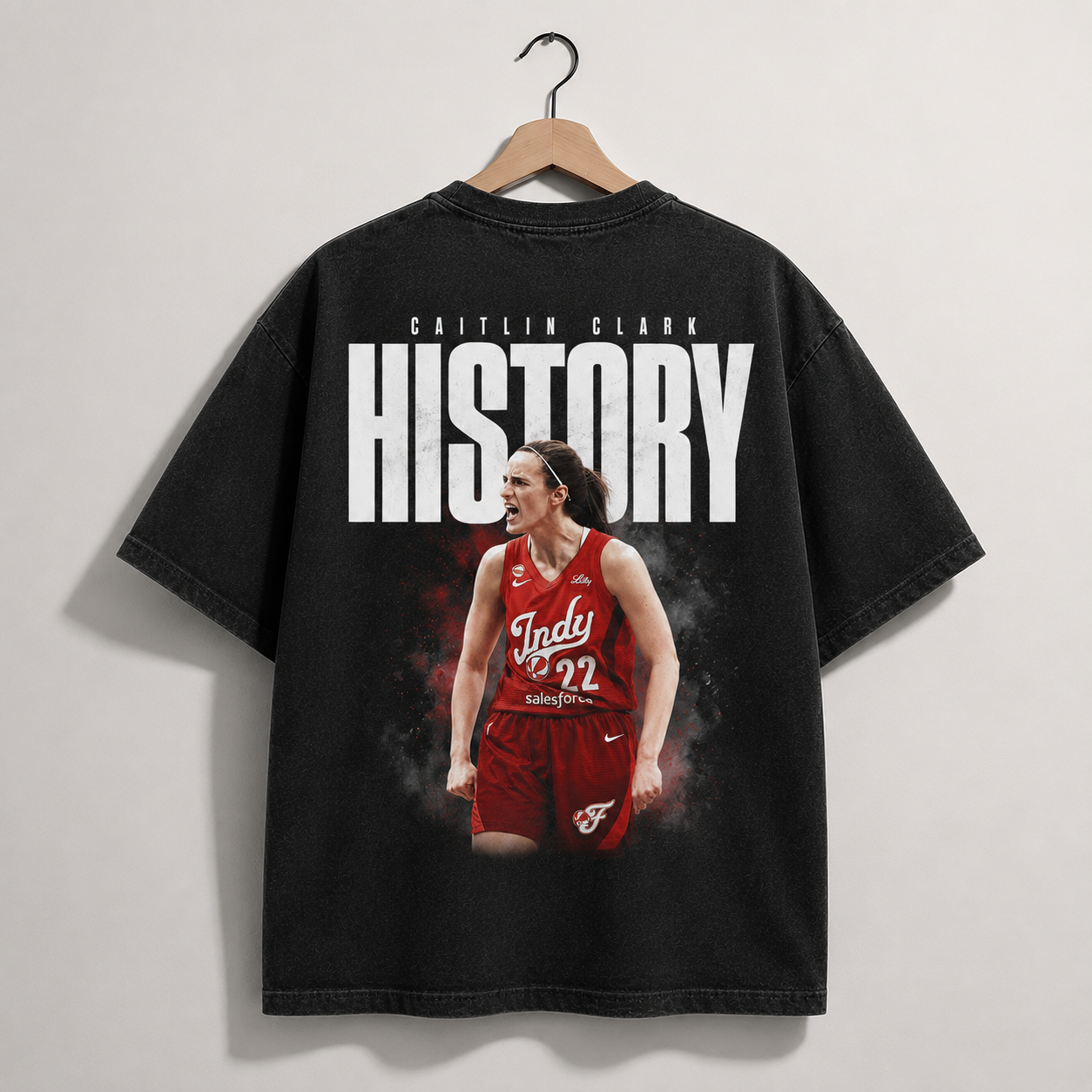 Caitlin Clark History Graphic T-Shirt - Indiana Fever #22 Tee