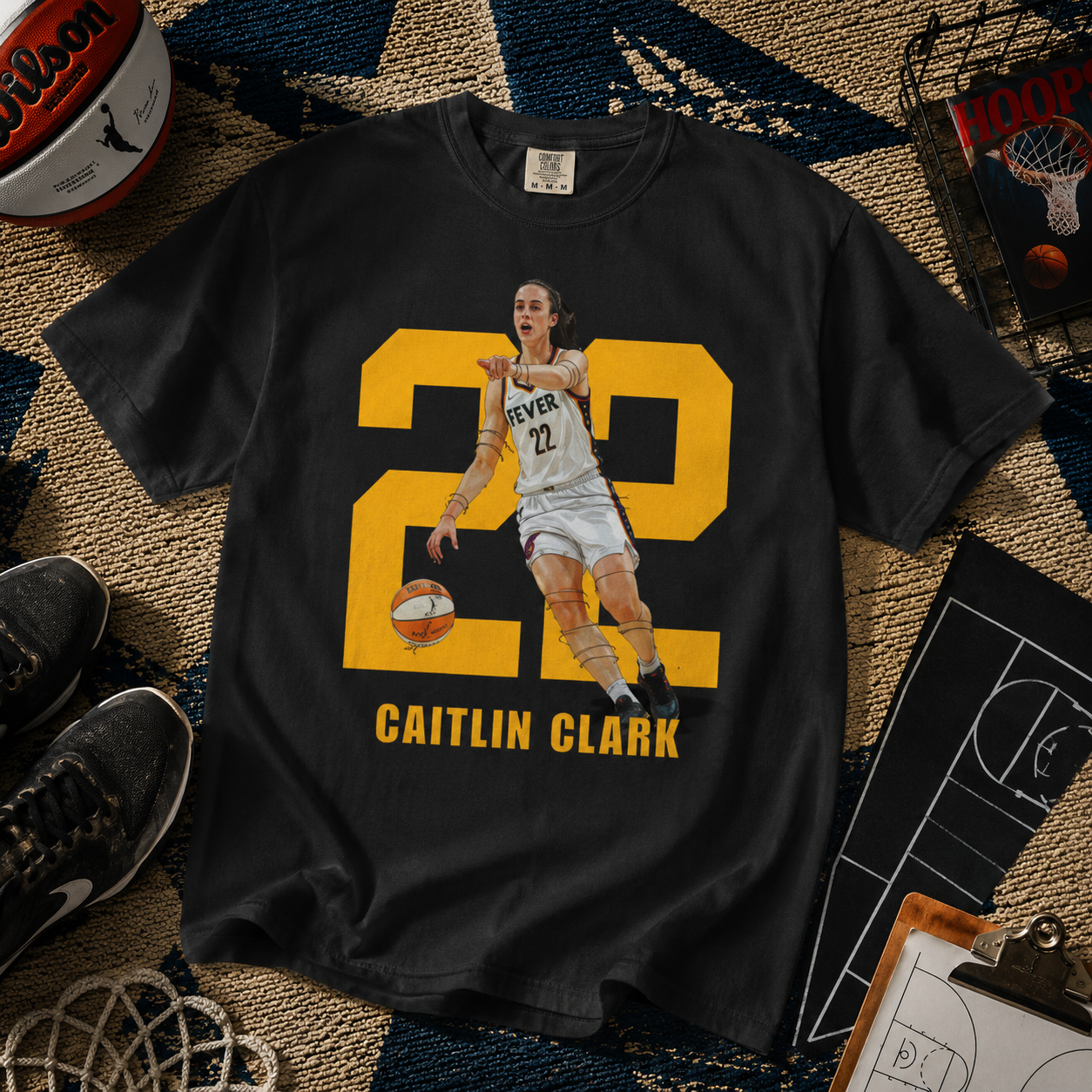 Caitlin Clark 22 Fever T-Shirt | WNBA Basketball Graphic Tee