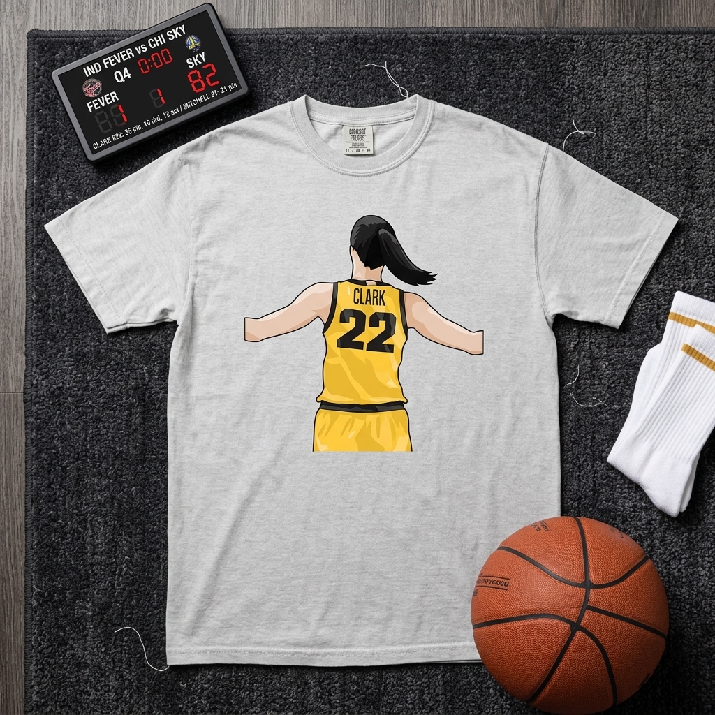 Caitlin Clark 22 Graphic Tee | Women's Basketball Fan T-Shirt