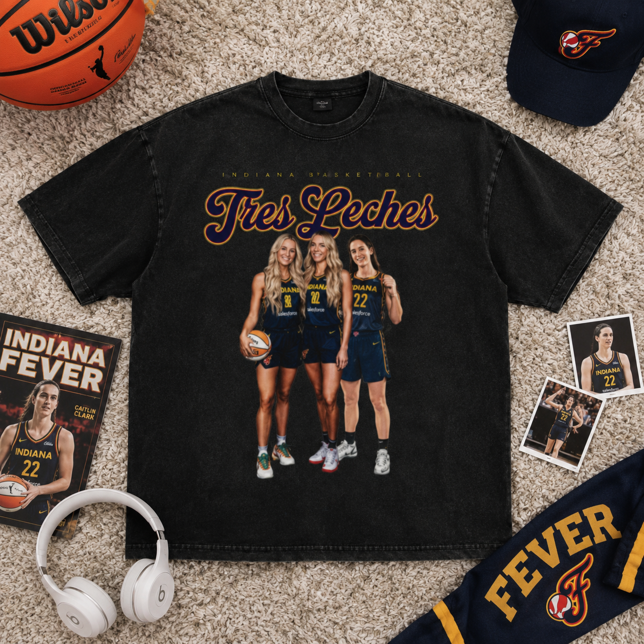 Caitlin Clark Indiana Basketball Vintage Bootleg Graphic Tee