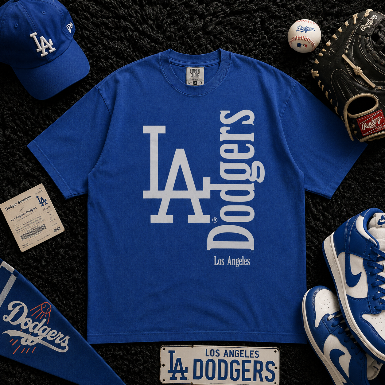 Los Angeles Dodgers Graphic Tee - LA Baseball Fan Shirt