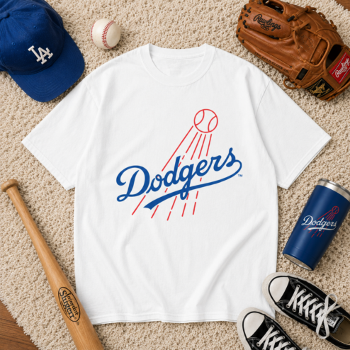 Los Angeles Dodgers Classic Script Graphic T-Shirt