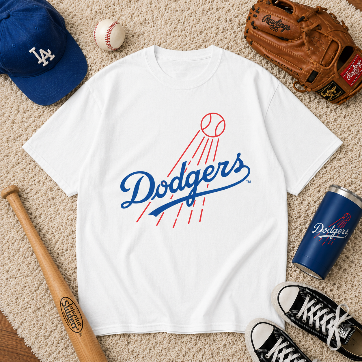 Los Angeles Dodgers Classic Script Graphic T-Shirt