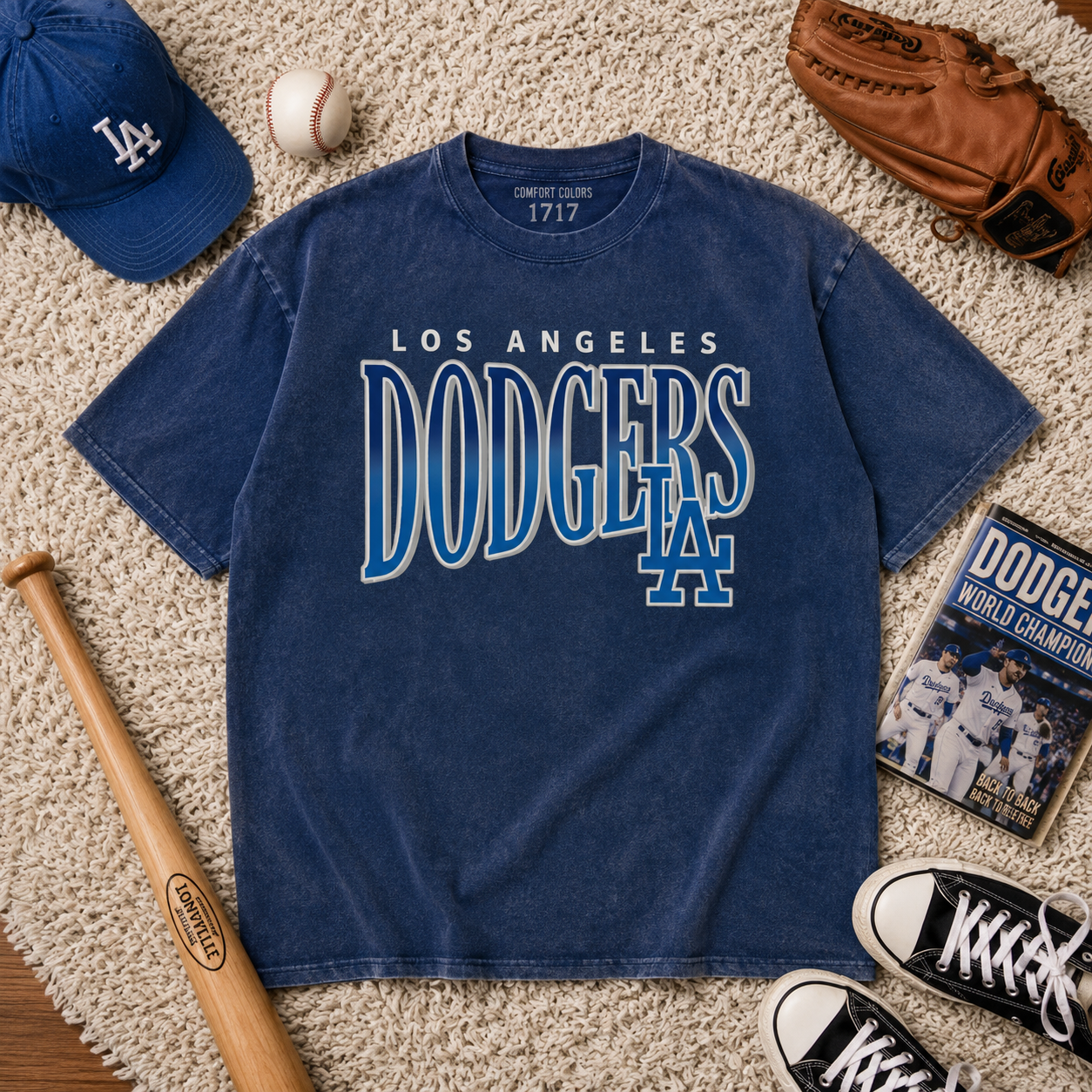 Vintage Los Angeles Dodgers LA Baseball Graphic T-Shirt