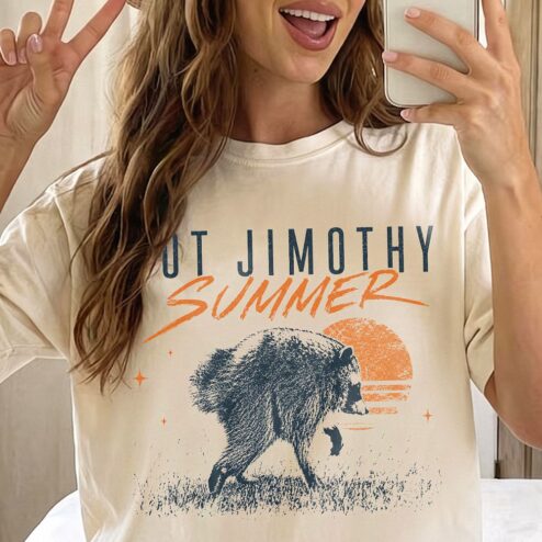 Hot Jimothy Summer Raccoon Shirt | Vintage Meme Graphic Tee
