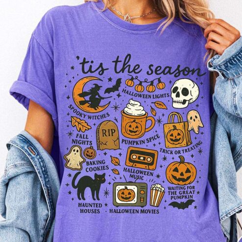The Great Pumpkin 'Tis The Season Vintage Halloween AST T-Shirt