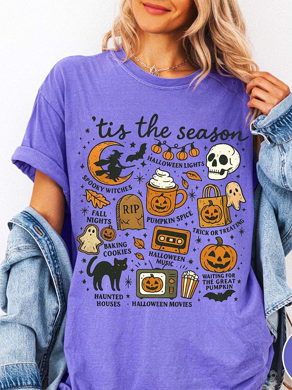 The Great Pumpkin 'Tis The Season Vintage Halloween AST T-Shirt