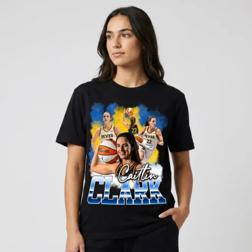 Caitlin Clark T-Shirt Women's Basketball Graphic Fan Tee Game Day Apparel