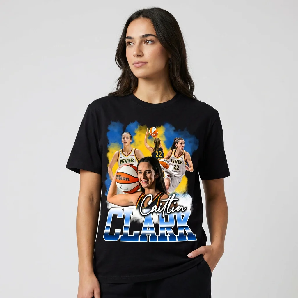 Caitlin Clark T-Shirt Women's Basketball Graphic Fan Tee Game Day Apparel