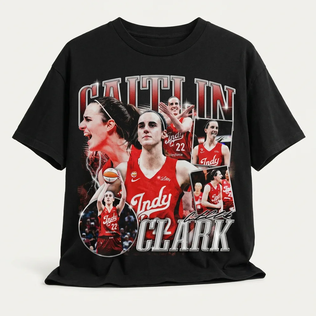 Caitlin Clark Vintage Graphic Tee Women's Basketball Game Day Shirt