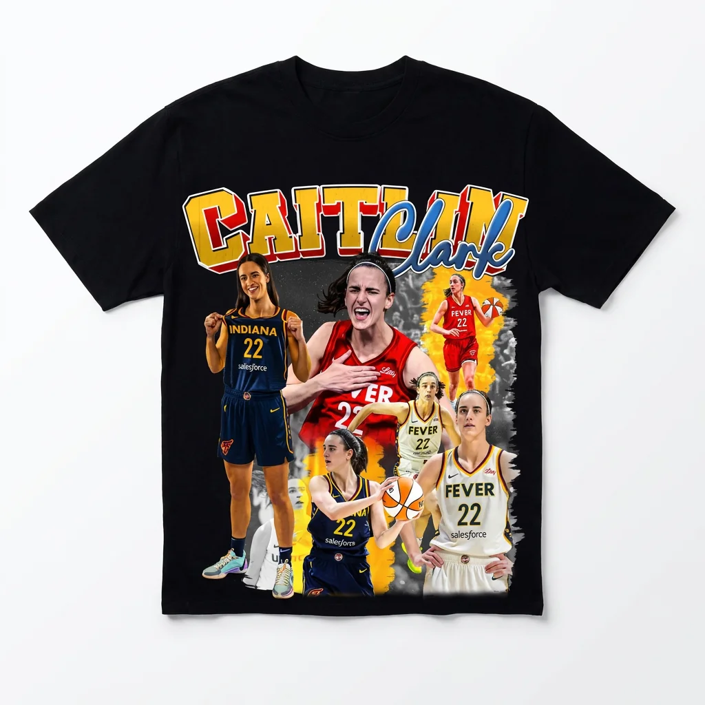 Caitlin Clark Indiana Fever 22 Vintage Bootleg Rap T-Shirt For Women's Basketball Fans