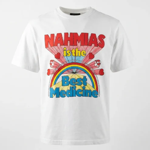 Nahmias Is The Best Medicine Shirt Retro Pop Art Graphic Tee